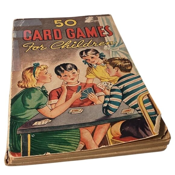 Vintage 1946 Book 50 Card Games for Children Vernon Quinn Whitman Ephemera - Picture 2 of 11
